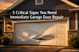 5 Critical Signs You Need Immediate Garage Door Repair: A Homeowner's Guide
