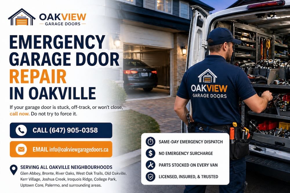 Garage Door Emergency Repair in Oakville, ON