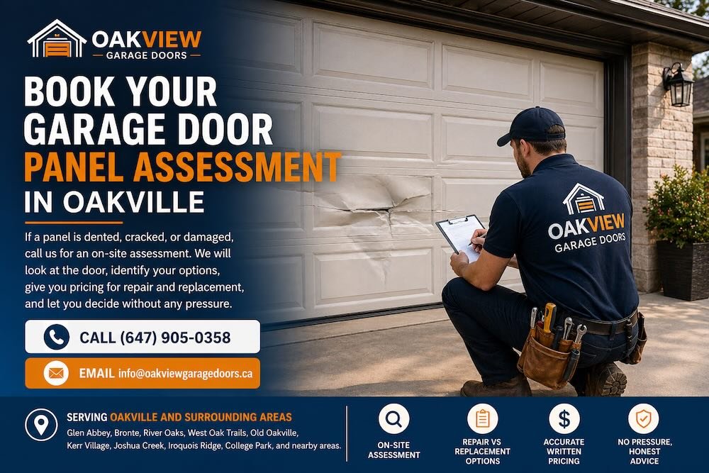 Garage Door Panel Replacement in Oakville, ON