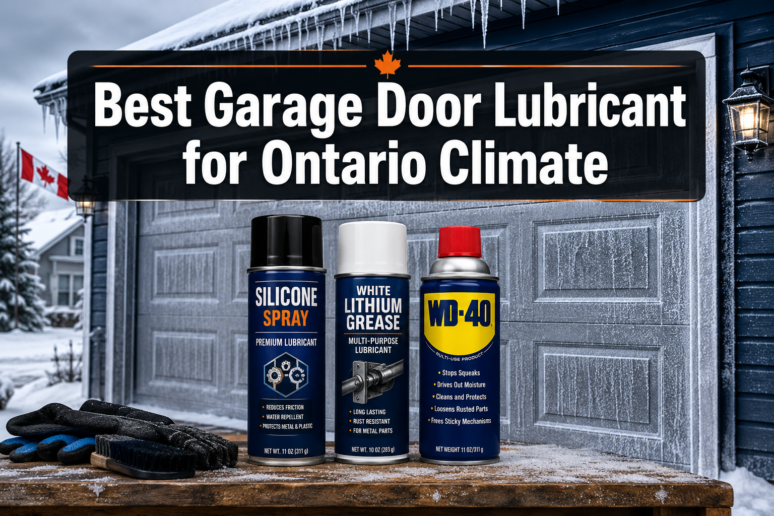 Best Garage Door Lubricant for Ontario Climate: Silicone vs Lithium vs WD-40