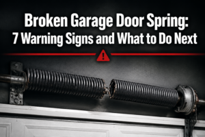 Broken Garage Door Spring: 7 Warning Signs and What to Do Next