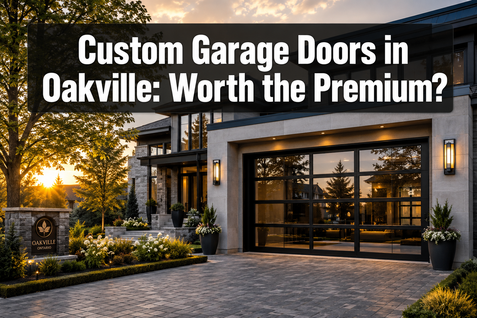 Custom Garage Doors in Oakville: When the Premium Is Worth It