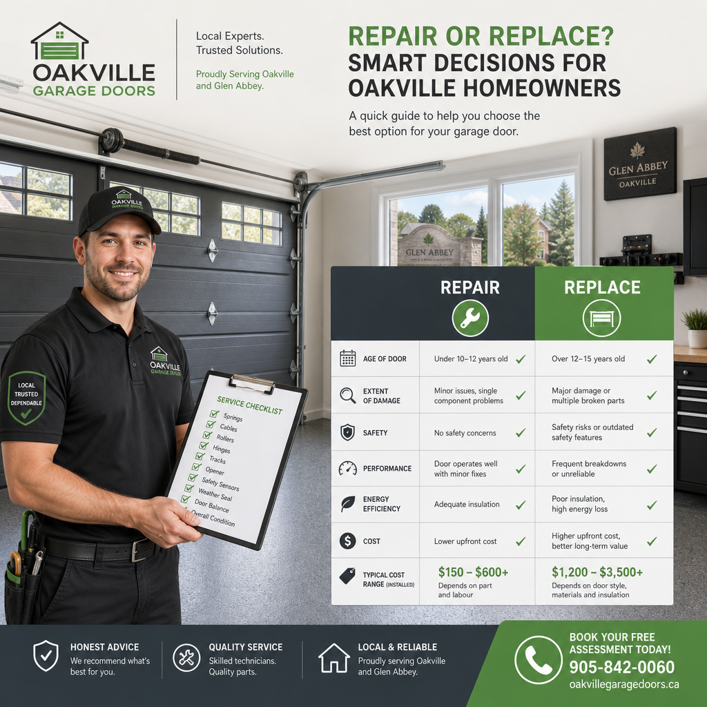 Detailed () editorial infographic-style image showing a side-by-side comparison table graphic overlaid on a suburban