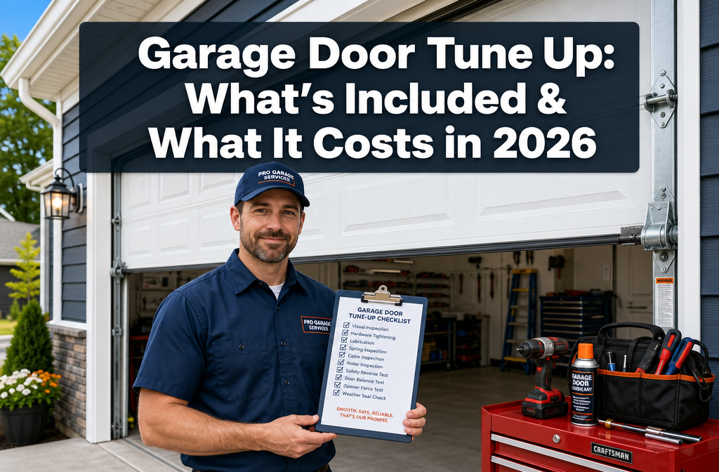 Garage Door Tune Up: What's Actually Done and What It Costs