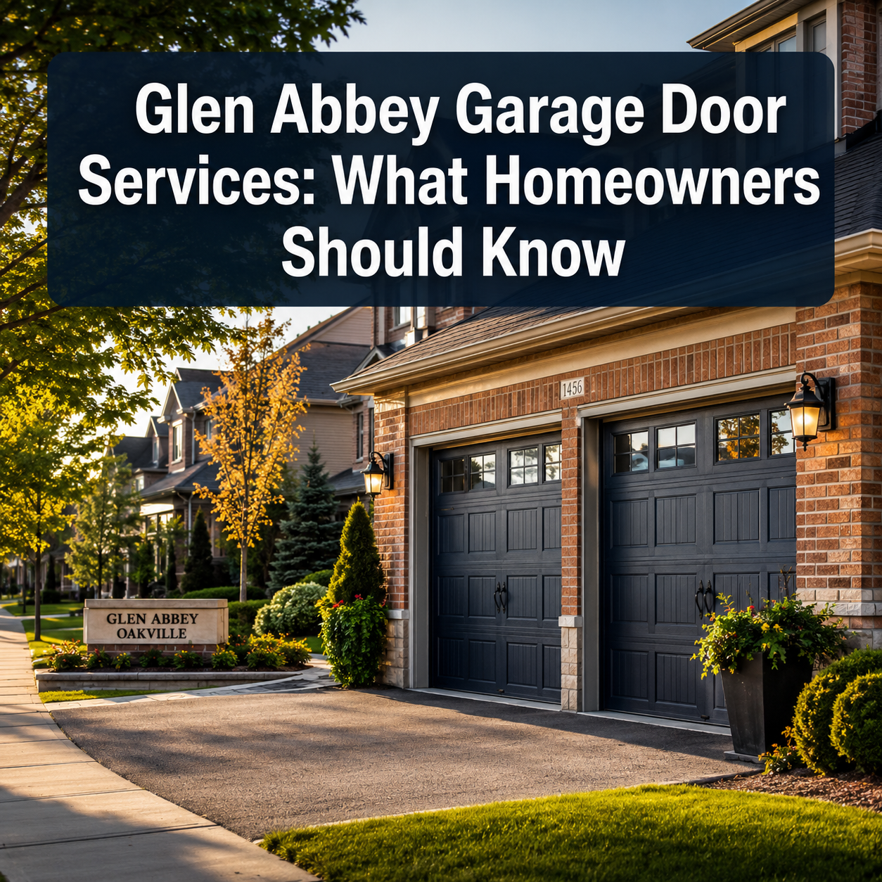 Glen Abbey Garage Door Services: What Homeowners Should Know