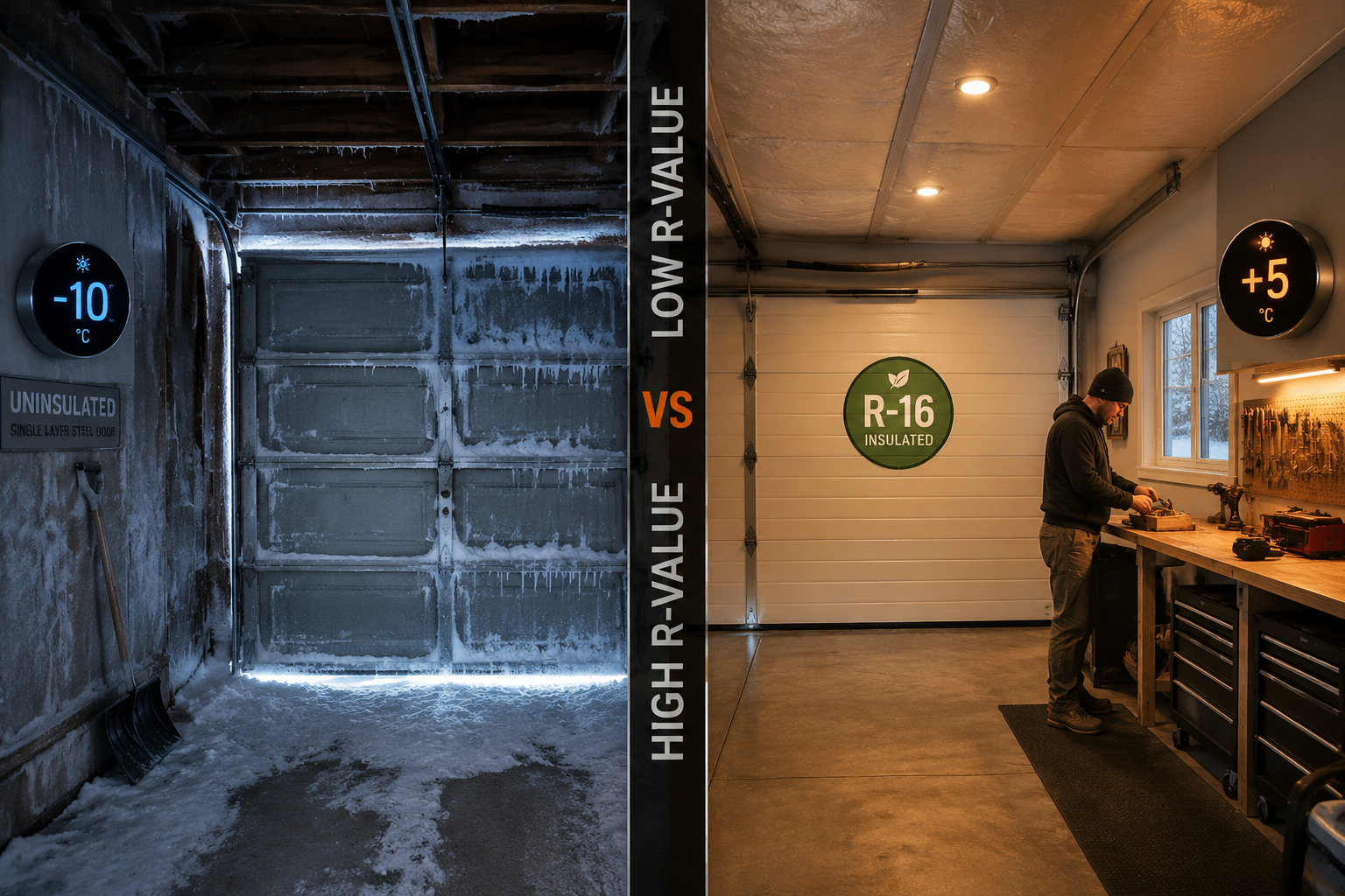 Garage Door R-Value Explained: Recommended Ranges for Ontario Homeowners