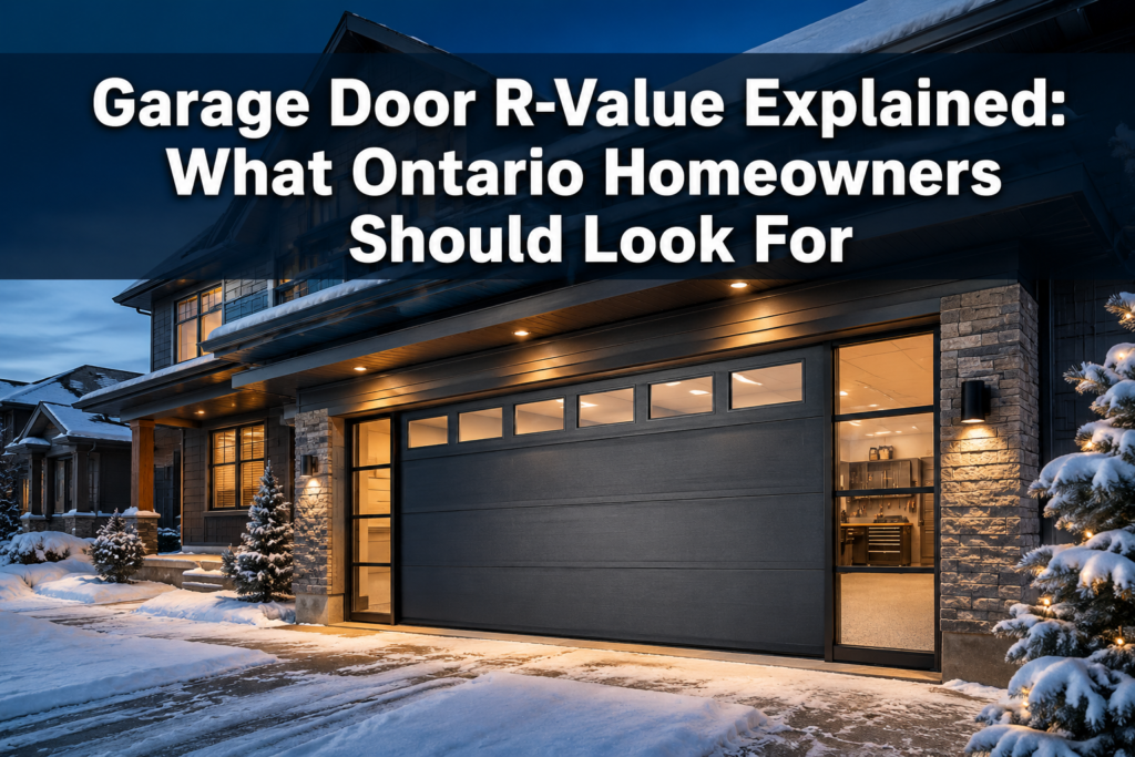 Garage Door R-Value Explained: What Ontario Homeowners Should Look For