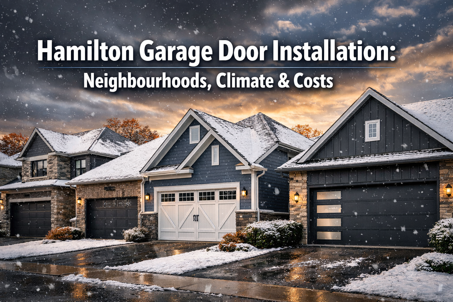 Hamilton Garage Door Installation: Neighbourhoods, Climate, and Costs