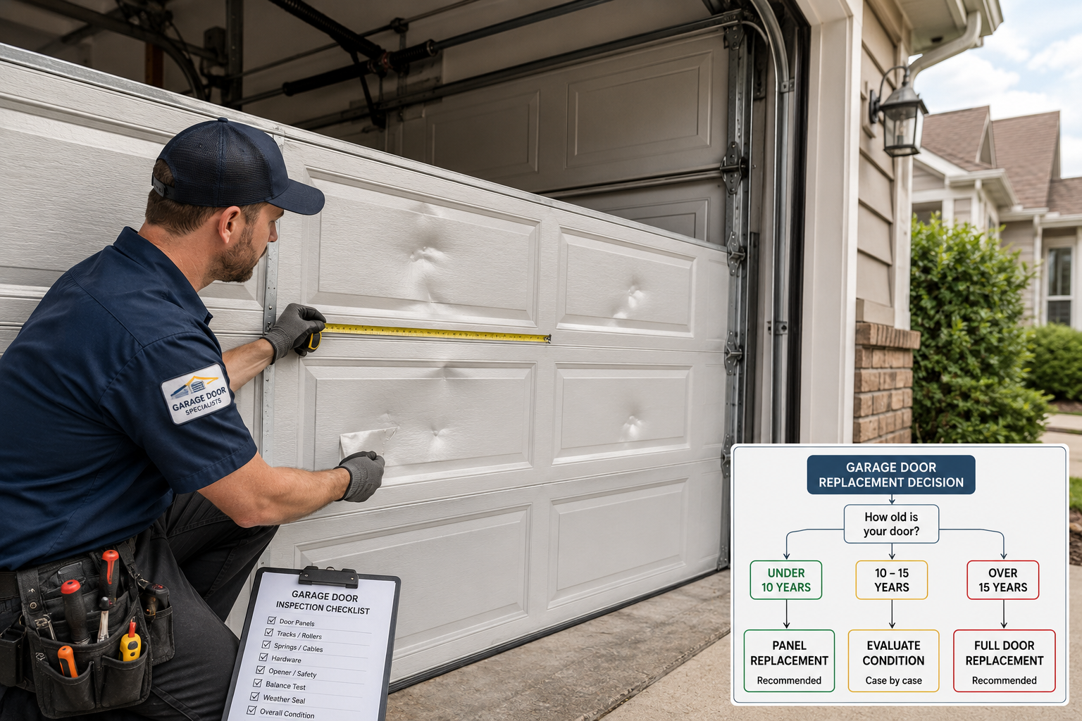 How Do I Know If My Garage Door Panel Is Repairable or Needs Replacement