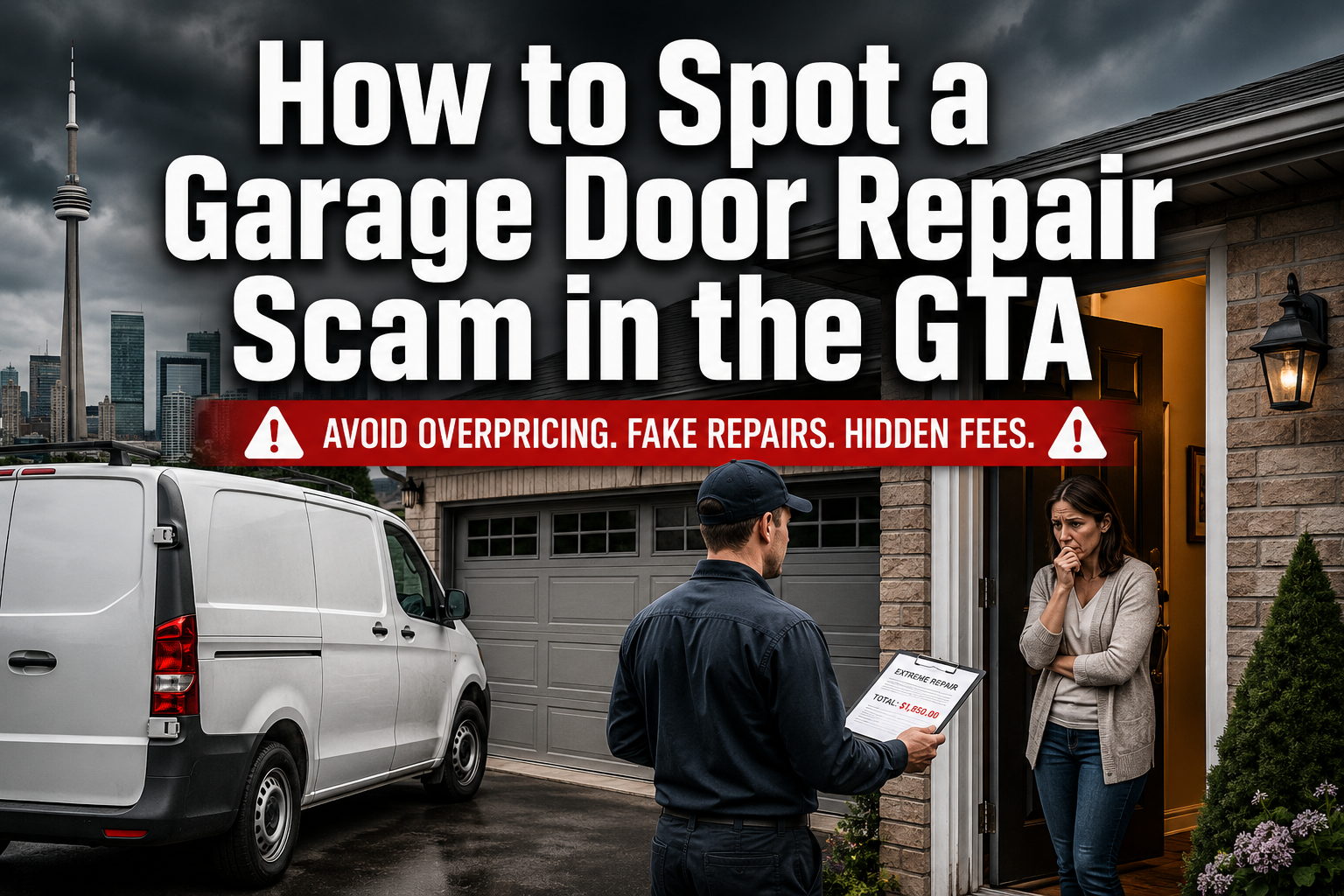 How to Spot a Garage Door Repair Scam in the GTA