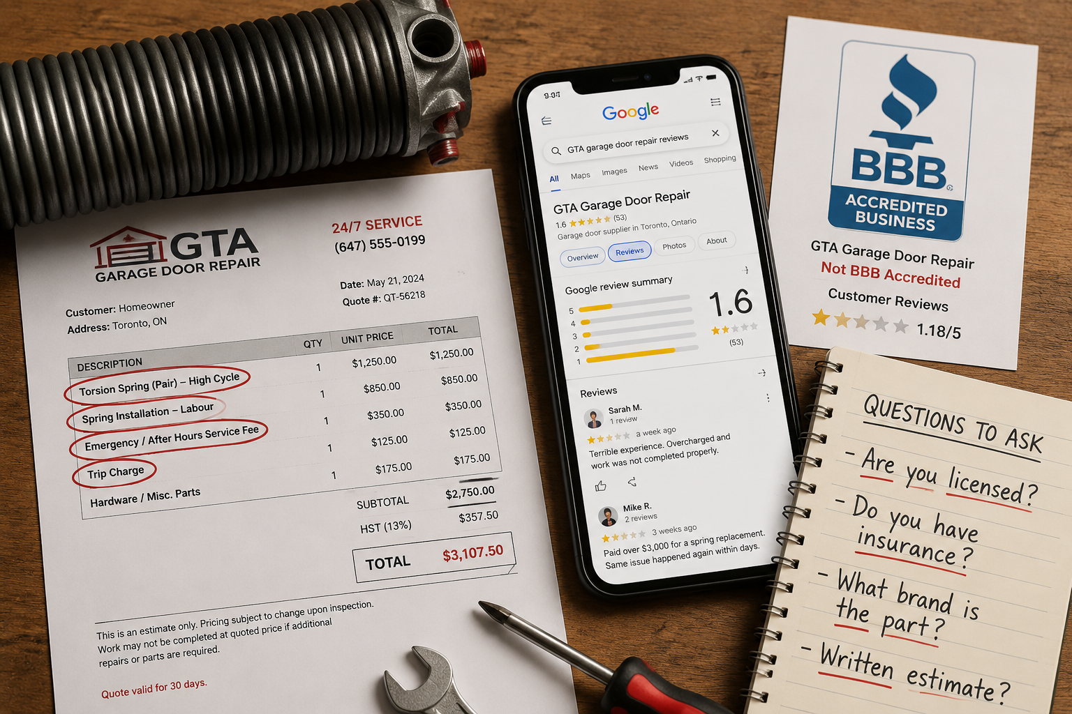 How to Verify a Garage Door Repair Company Is Licensed in Ontario