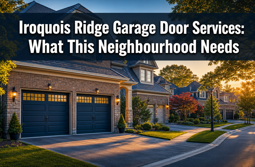 Iroquois Ridge Garage Door Services: What This Neighbourhood Needs