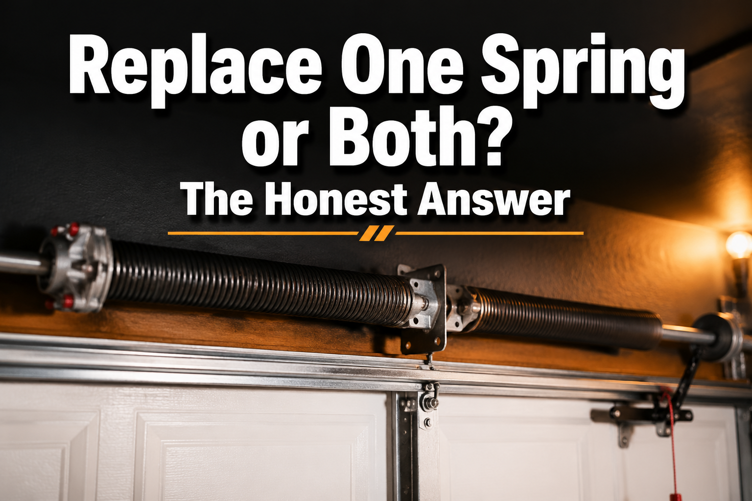 Should You Replace One Spring or Both: The Honest Answer