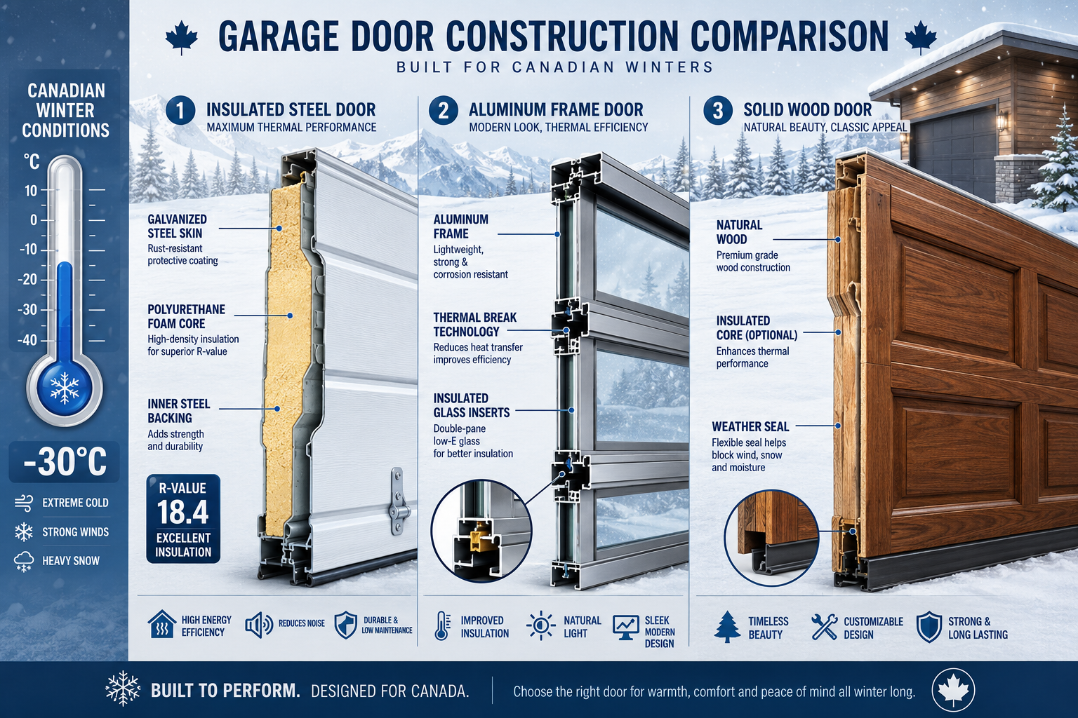 Steel vs Aluminum Garage Doors: Cost Comparison for Canada