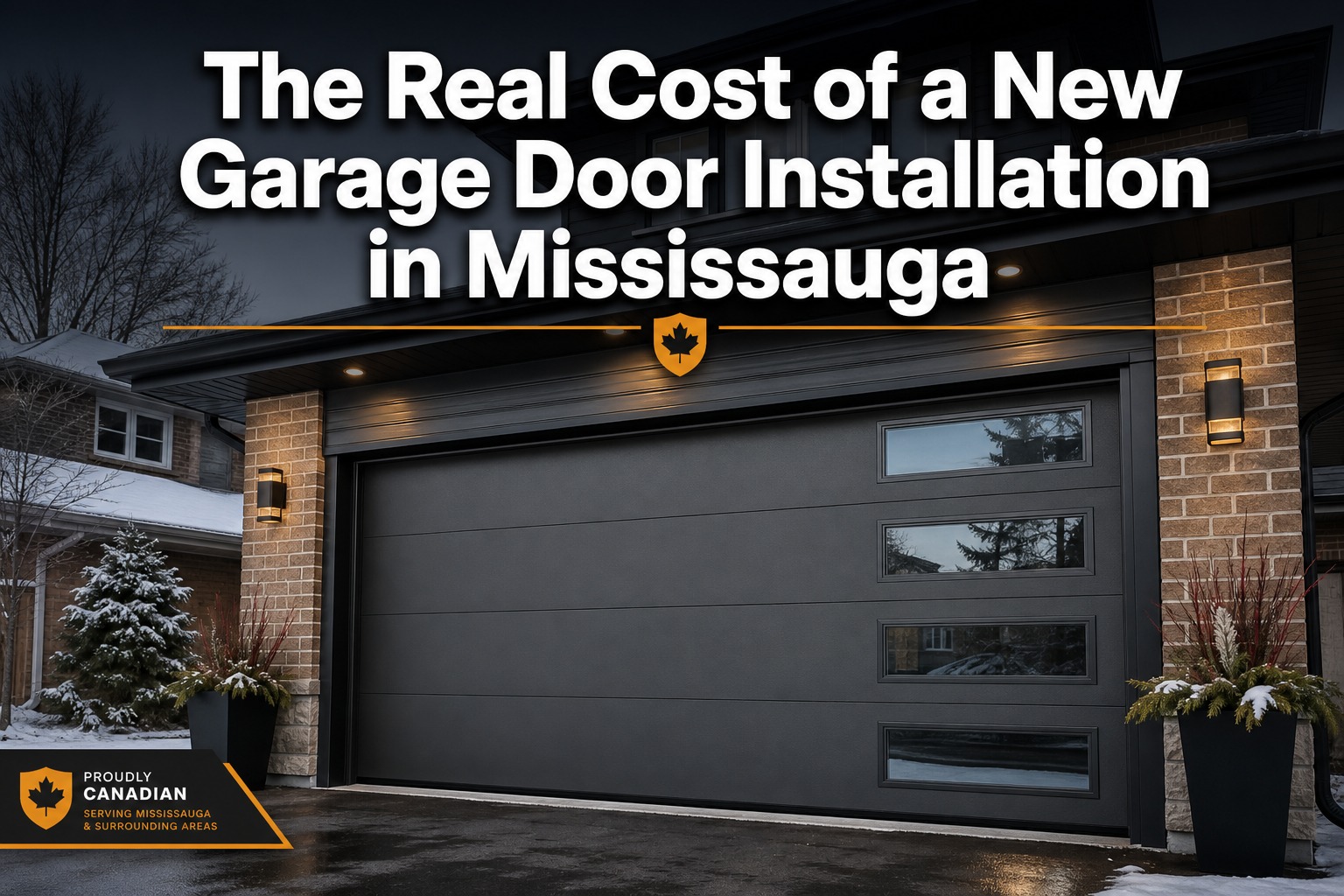 The Real Cost of a New Garage Door Installation in Mississauga