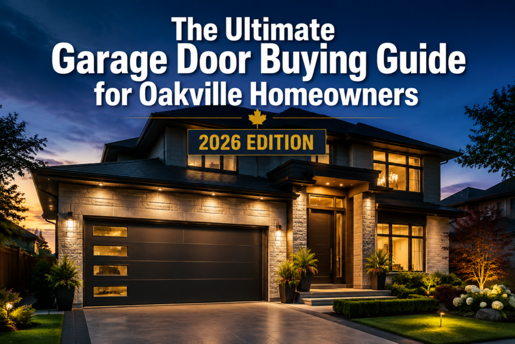 The Ultimate Garage Door Buying Guide for Oakville Homeowners (2026 Edition)