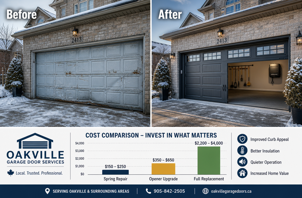 What Does Garage Door Service Actually Cost in Iroquois Ridge