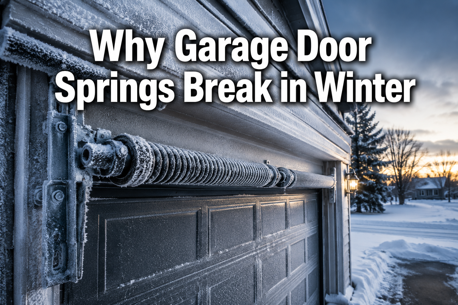 Why Garage Door Springs Break in Winter (And How to Delay It)