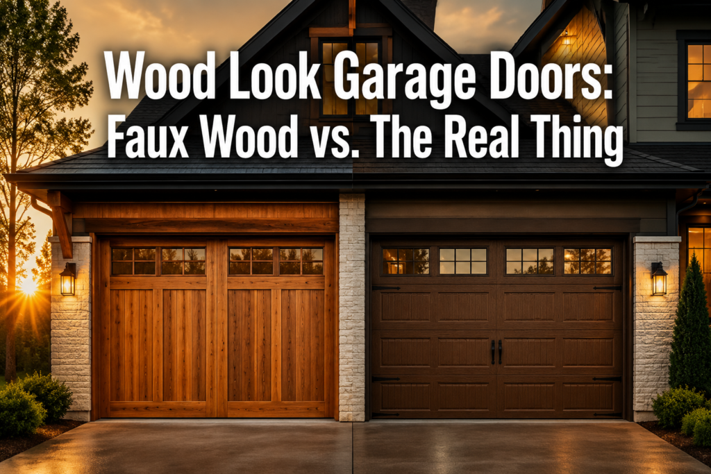 Wood Look Garage Doors: How Faux Wood Compares to the Real Thing