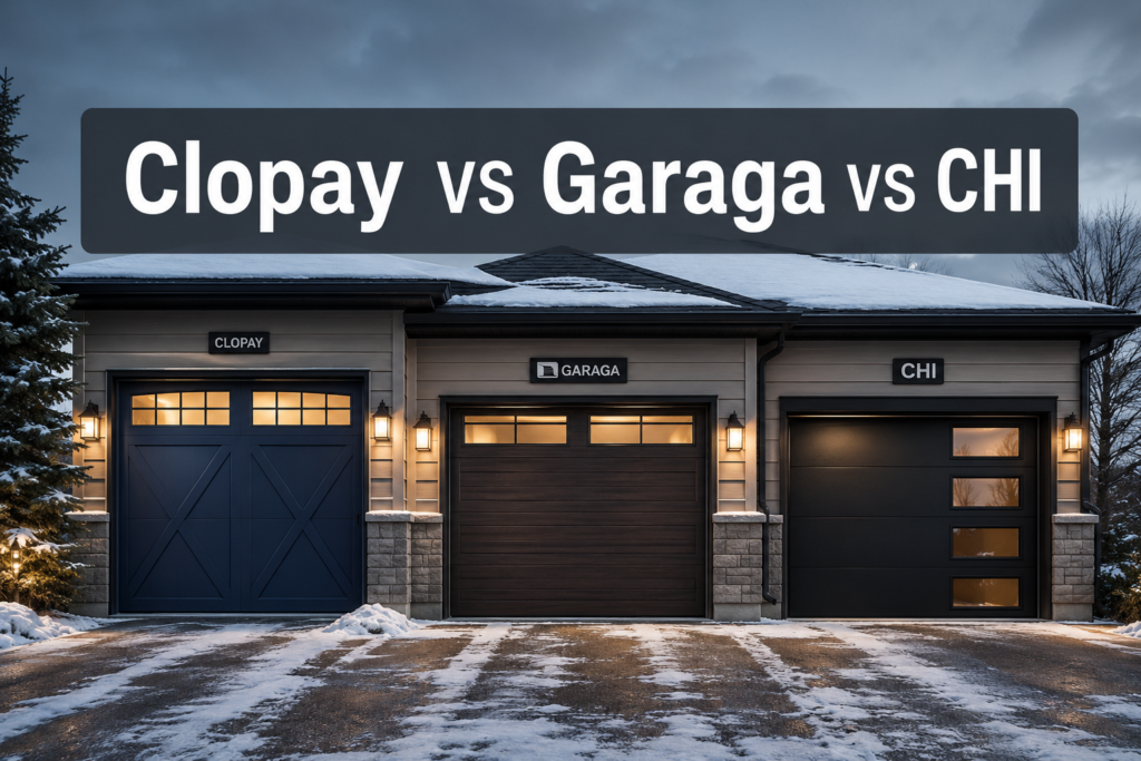Clopay vs Garaga vs CHI: A Garage Door Brand Comparison for Ontario
