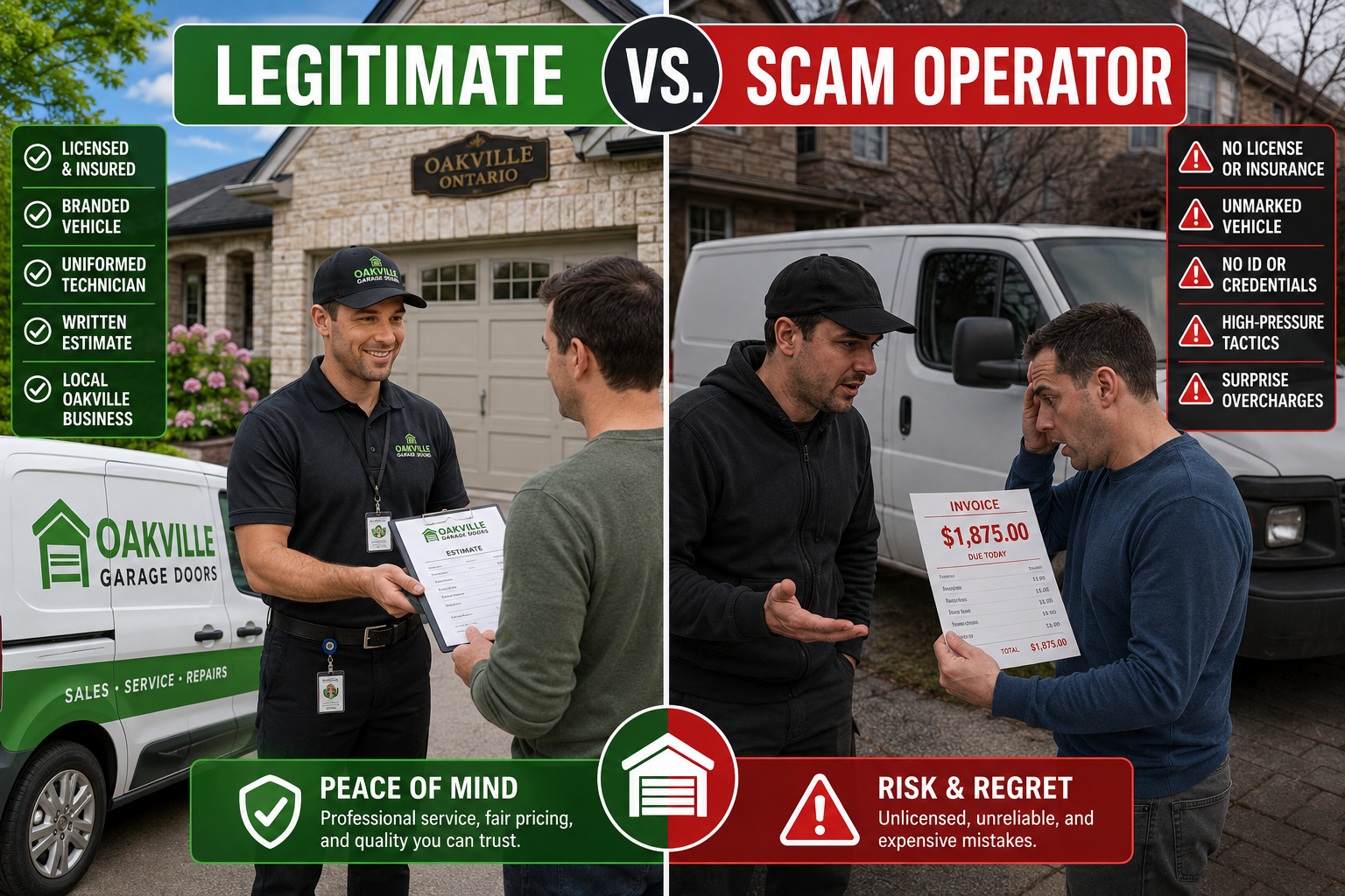 How to Check If a Garage Door Company Is Licensed in Oakville